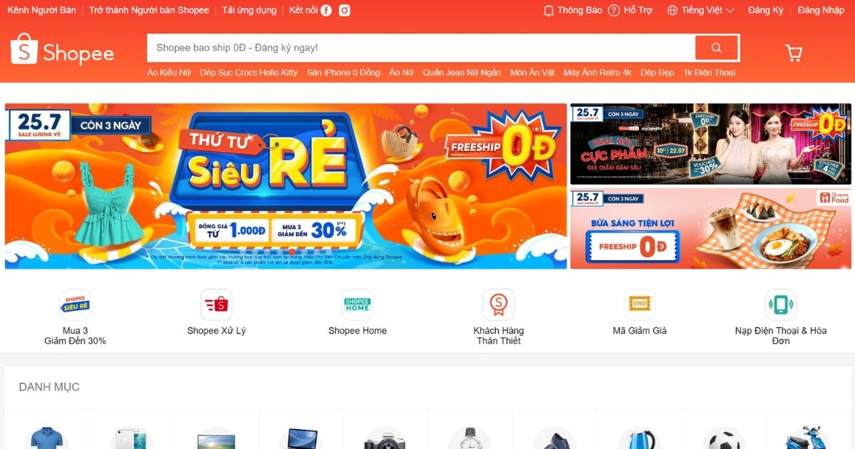 Sàn thương mại điện tử Shopee