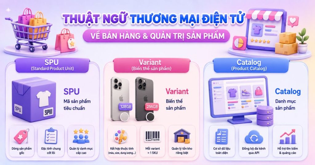Thuật ngữ thương mại điện tử về bán hàng và quản trị sản phẩm