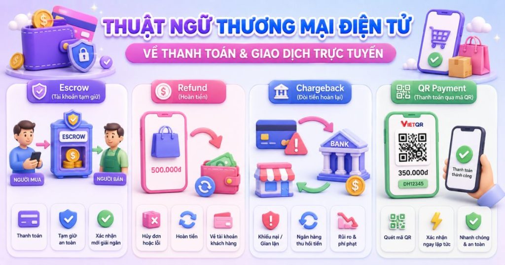 Thuật ngữ thương mại điện tử về thanh toán & giao dịch trực tuyến