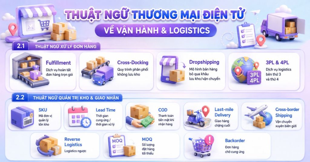 Thuật ngữ thương mại điện tử về vận hành & Logistics