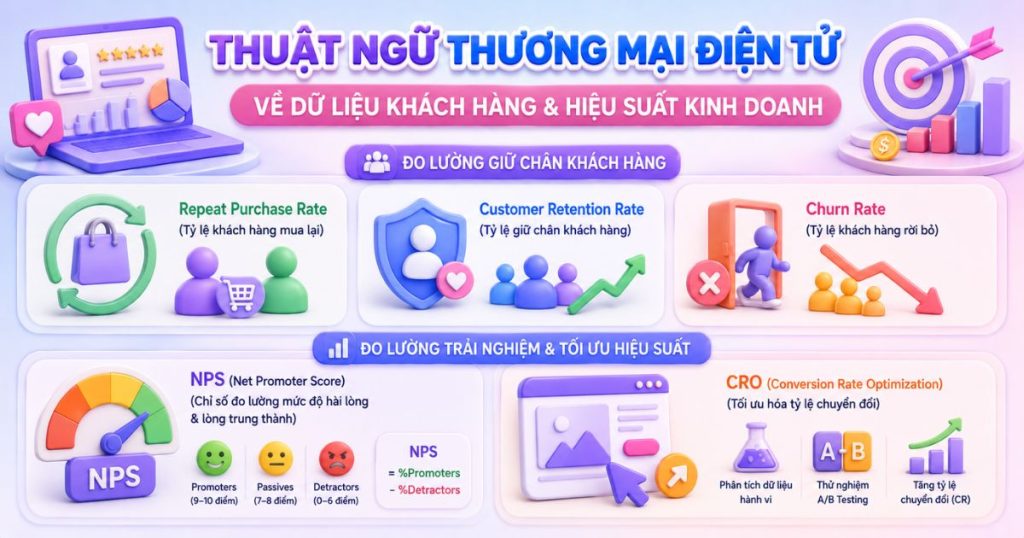 Thuật ngữ TMĐT về dữ liệu khách hàng & hiệu suất kinh doanh