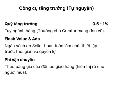 Công cụ tăng trưởng (tự nguyện) mobile