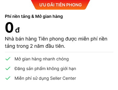 phí nền tảng và mở gian hàng mobile