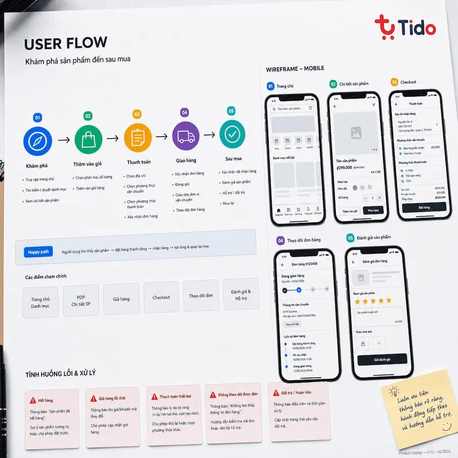 TIDO xây trải nghiệm người dùng